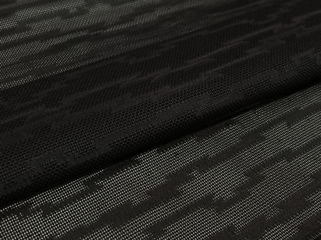 平和屋着物▽羽織 スリーシーズン 春夏秋 塵除け 横段文 黒地 洗える着物 AABK1923jh