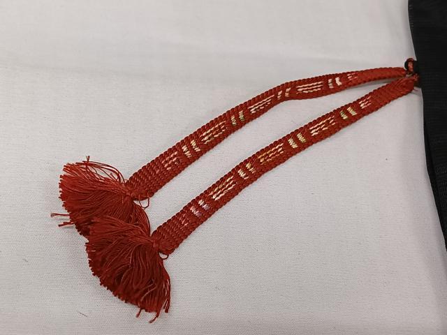 平和屋着物▽羽織 スリーシーズン 春夏秋 塵除け 舞花文 黒地 正絹 逸品 AABK1948jh