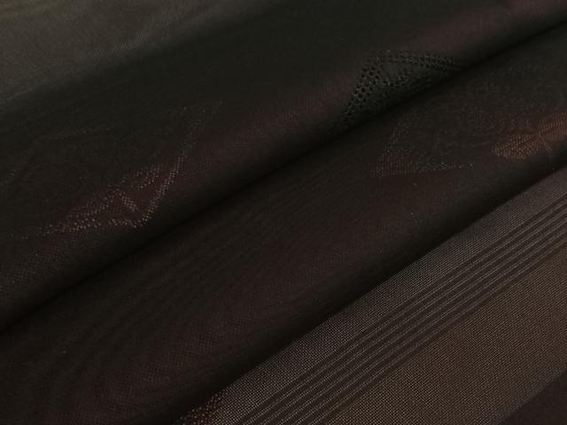 平和屋着物▽羽織 スリーシーズン 春夏秋 塵除け 遠州椿 黒地 正絹 逸品 AABK1975jh