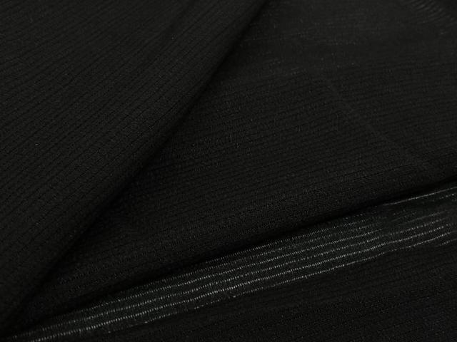 平和屋着物▽羽織 スリーシーズン 春夏秋 塵除け 黒地 正絹 逸品 AABK1976jh