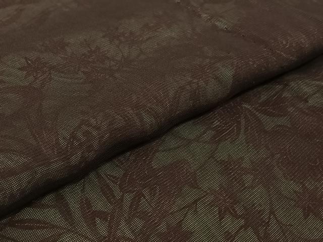 平和屋着物▽上質な小紋 無双 紗袷 紗×紗 型染め 風景流水花文 正絹 逸品 AABK1993jh