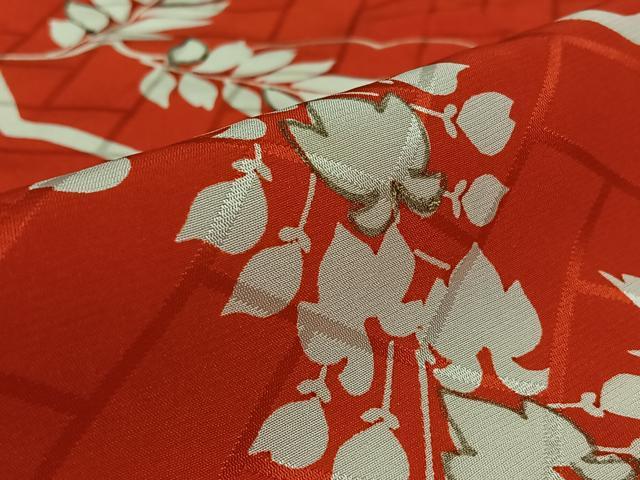 平和屋着物▽振袖 単衣 藤花房 金彩 洗える着物 AABK2019jh
