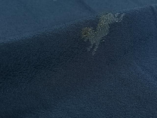 平和屋着物▽上質な小紋 単衣 寿光織 鳥獣文 金糸 正絹 逸品 AABK2036jh