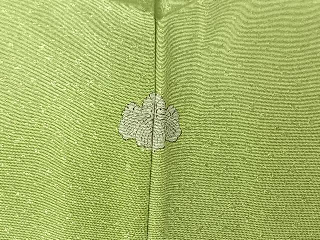 平和屋着物▽上質な色無地 単衣 若芽色 正絹 逸品 AABK2050jh