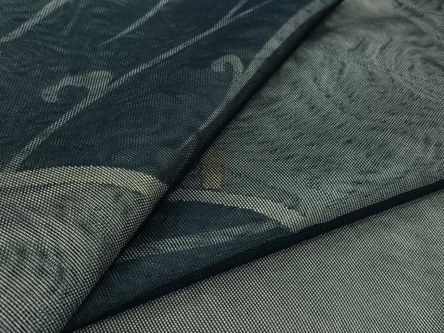 平和屋着物▽訪問着 無双 紗袷 紗×紗 立波文 金彩 正絹 逸品 AABK2051jh