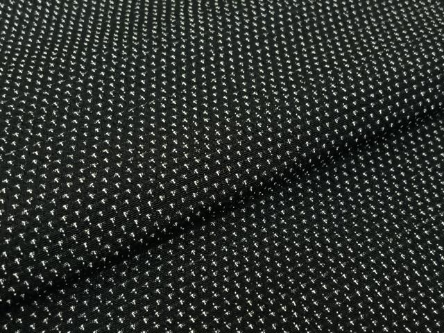 平和屋着物▽本塩沢 単衣 蚊絣 正絹 逸品 AABK2052jh