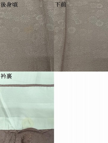 平和屋着物▽上質な色無地 単衣 花尽くし地紋 紅藤色 正絹 逸品 未使用 AABK2065jh