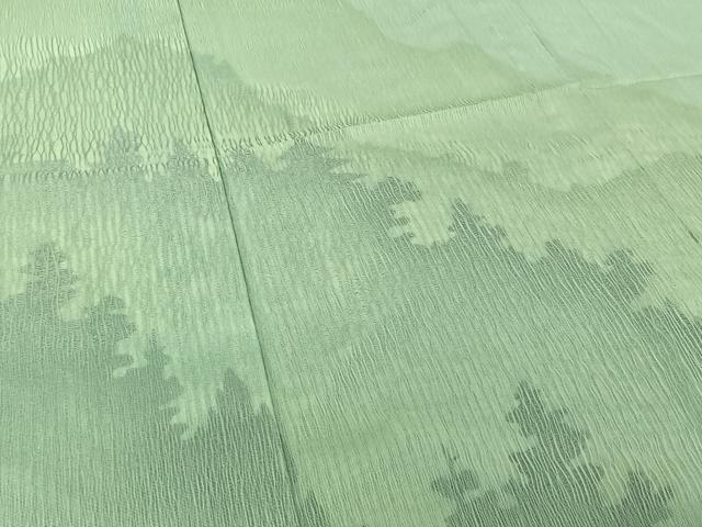 平和屋着物▽男性 訪問着 無双 紗袷 紗×紗 風景文 正絹 逸品 AABK2081jh