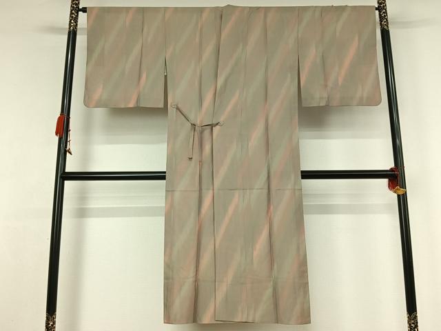 平和屋着物▽道中着 スリーシーズン 春夏秋 塵除け 霞文 ロング丈 正絹 逸品 AABK2086jh