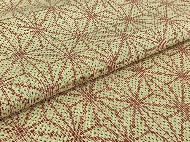 平和屋着物▽上質な紬 単衣 麻の葉文様 正絹 逸品 AABK2115jh