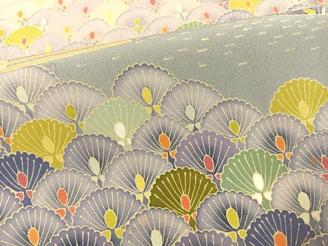 平和屋着物●本加賀友禅作家 矢田博 色留袖 花青海波 暈し染め 正絹 逸品 AABK2127ph