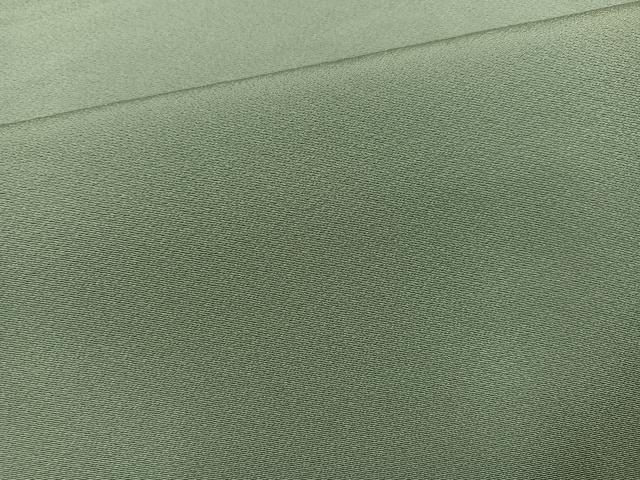 平和屋着物●上質な色無地 山葵色 正絹 逸品 AABK2161ph