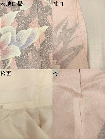 平和屋着物●訪問着 作家物 草花文 正絹 逸品 AABK2202ph