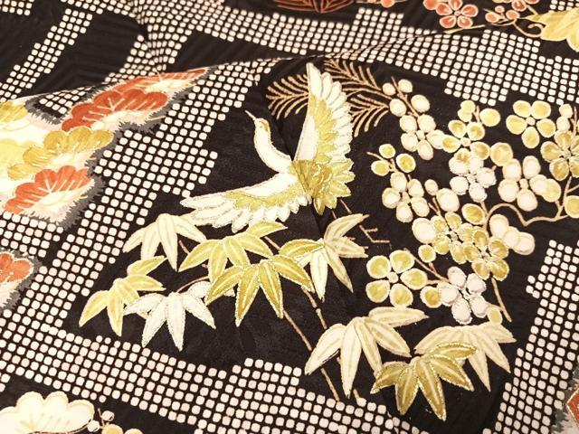 平和屋着物●豪華振袖 草花飛鳥宝尽くし 金彩 正絹 逸品 AABK2206ph