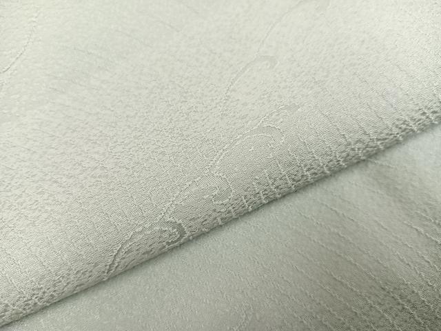 平和屋着物●上質な色無地 立波地紋 白緑色 正絹 逸品 未使用 AABK2219ph
