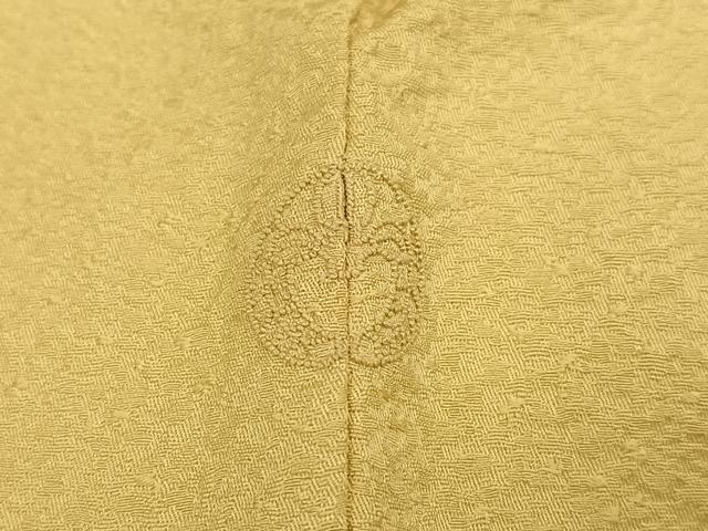 平和屋着物●本草木染作家 瑞鳳 色無地 紋意匠 蒸栗色 正絹 逸品 AABK2250ph