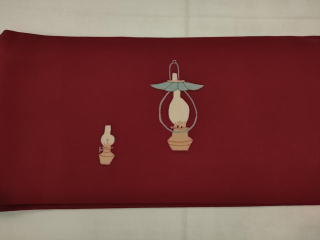 平和屋着物◎塩瀬 つけ帯 器物文 正絹 逸品 AABK2482pf