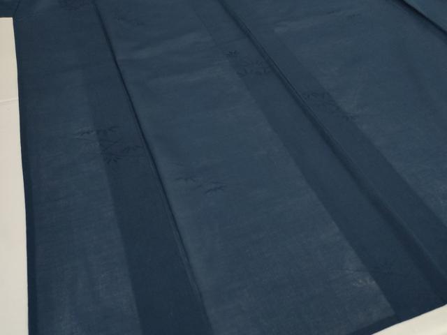 平和屋着物*夏物 色無地 笹紋紗 褐返色 AABK2615jd