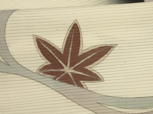 平和屋着物*夏物 訪問着 絽 流水楓文 銀彩 ロング丈 正絹 逸品 AABL9376cs