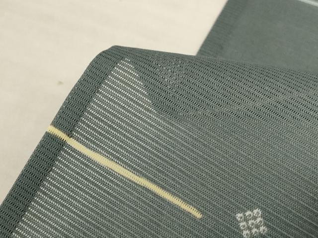 平和屋着物*夏物 小紋 絽 横段文 洗える着物 AABK2644jd