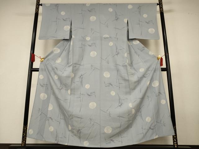 平和屋着物*夏物 江戸小紋 絽 丸文 正絹 逸品 AABK2652jd
