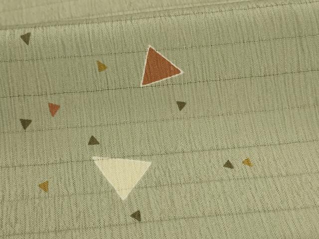 平和屋着物*夏物 小紋 絽 幾何学文様 洗える着物 AABK2658jd