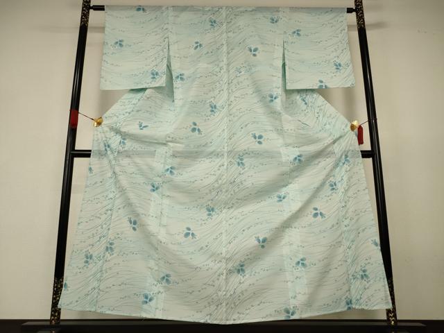平和屋着物*夏物 小紋 絽 萩 洗える着物 AABK2663jd