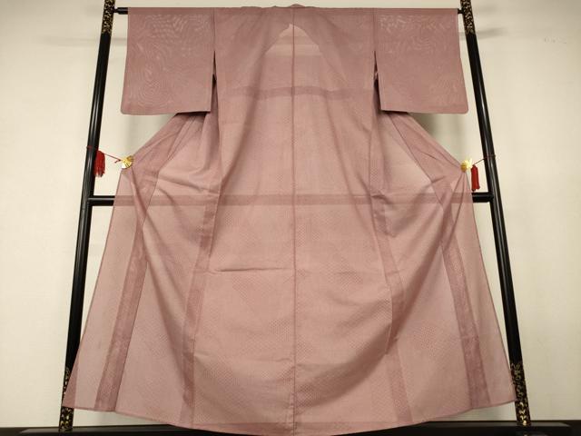 平和屋着物*夏物 江戸小紋 絽 切嵌吉祥文 正絹 逸品 AABK2667jd