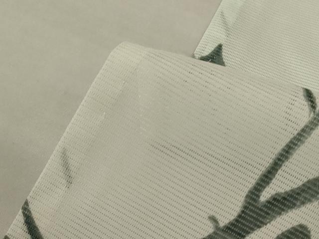 平和屋着物*夏物 小紋 絽 枝葉文 洗える着物 AABK2670jd
