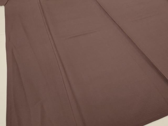 平和屋着物*夏物 色無地 絽 煤竹色 正絹 逸品 AABK2677jd