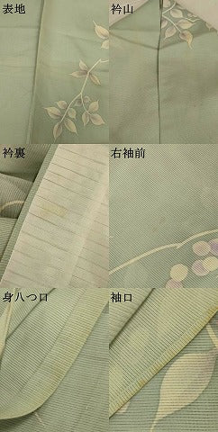 平和屋着物*夏物 小紋 絽 南天文 正絹 逸品 AABK2701jd