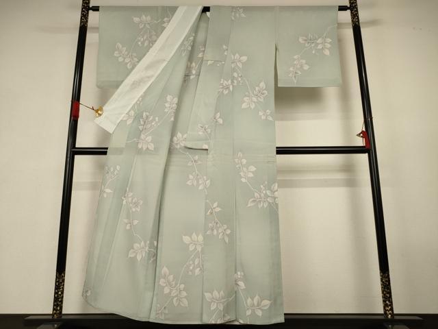 平和屋着物*夏物 小紋 絽 南天文 正絹 逸品 AABK2701jd