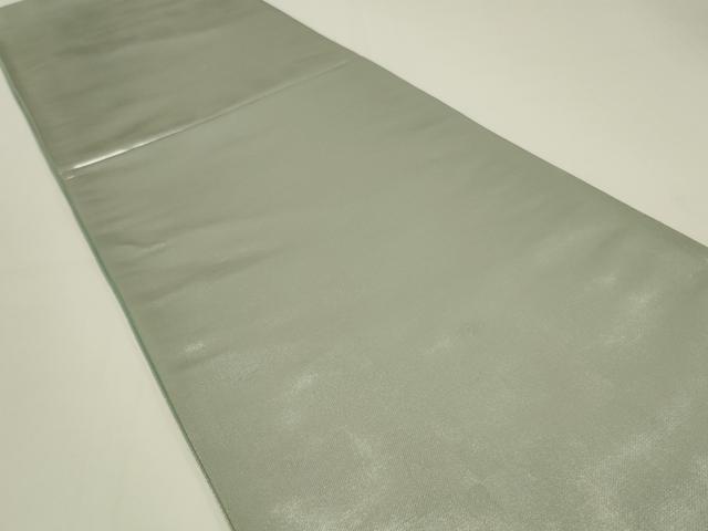 平和屋着物◎西陣 六通柄袋帯 霞市松文 銀糸 正絹 逸品 未使用 AABK2751ou