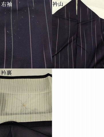 平和屋着物*夏物 小紋 紗 幾何学文様 正絹 逸品 AABK2767st