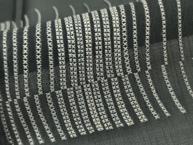 平和屋着物*夏物 訪問着 紗 総刺繍 抽象文様 正絹 逸品 未使用 AABK2789st
