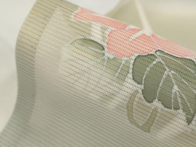 平和屋着物*夏物 訪問着 絽 駒刺繍 草花文 銀彩 正絹 逸品 AABK2790st