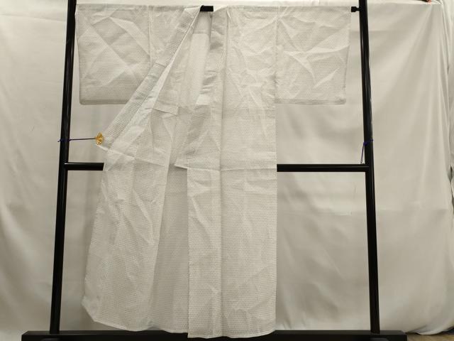 平和屋着物*夏物 男性 上布 十字絣文様 麻 逸品 AABK2818st