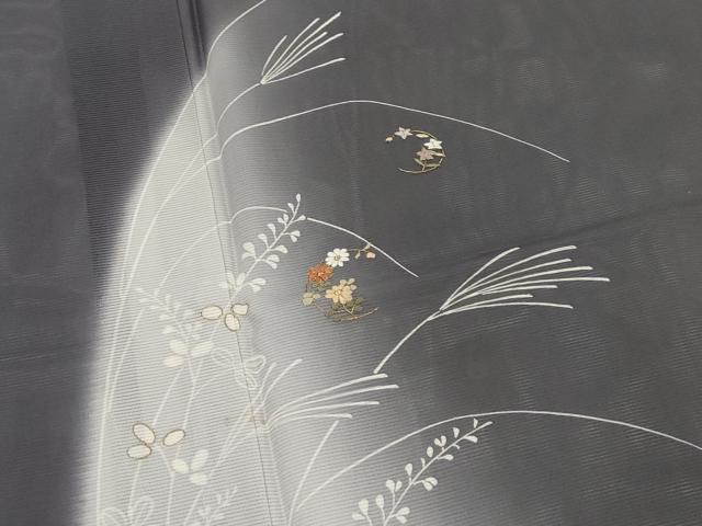 平和屋着物*夏物 訪問着 絽 刺繍 薄 暈し染め 金糸 金彩 大丸・ますいわ屋扱い 正絹 逸品 AABK2825st