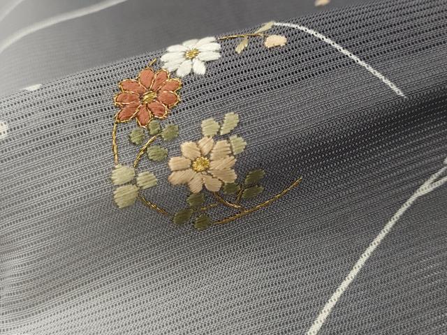 平和屋着物*夏物 訪問着 絽 刺繍 薄 暈し染め 金糸 金彩 大丸・ますいわ屋扱い 正絹 逸品 AABK2825st