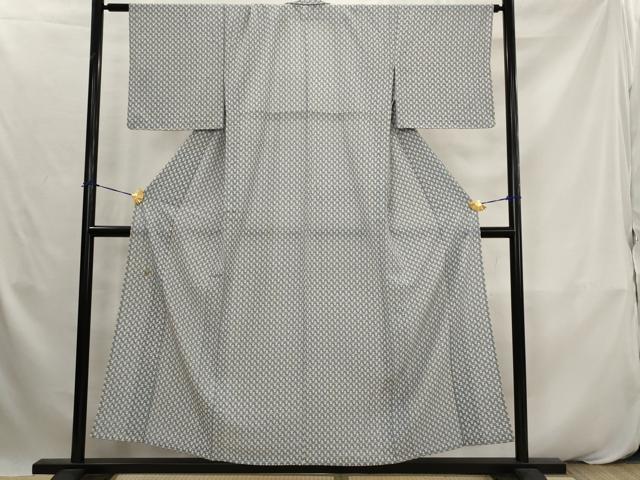 平和屋着物▽小紋 単衣 宝船尽くし 洗える着物 AABK2826st