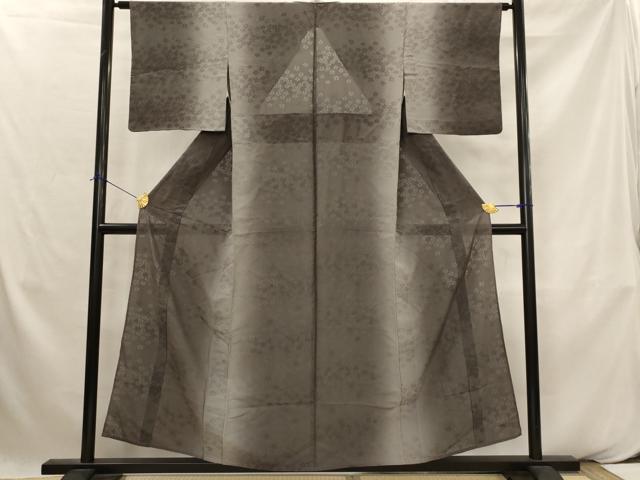 平和屋着物*夏物 小紋 舞花紋紗 暈し染め 正絹 逸品 AABK2832st