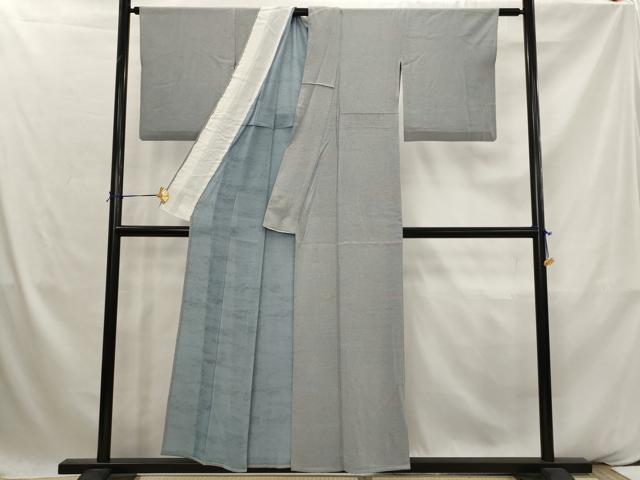 平和屋着物*夏物 小紋 絽縮緬 霞文 正絹 逸品 AABK2833st