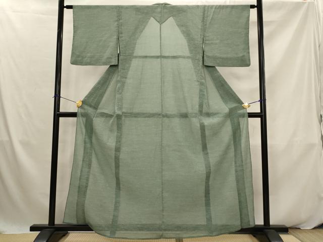 平和屋着物*夏物 小紋 紗 霞文 洗える着物 AABK2854st