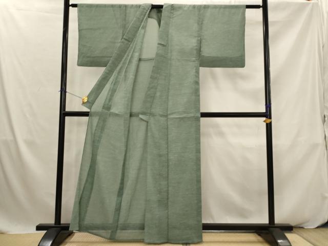 平和屋着物*夏物 小紋 紗 霞文 洗える着物 AABK2854st