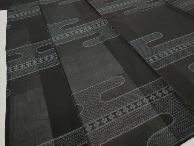 平和屋着物*夏物 本場大島紬 夏大島 エ霞文 正絹 逸品 AABK2857st