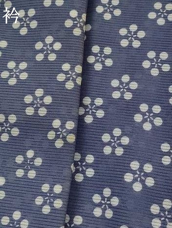 平和屋着物*夏物 小紋 絽 花尽くし 洗える着物 AABK2867st