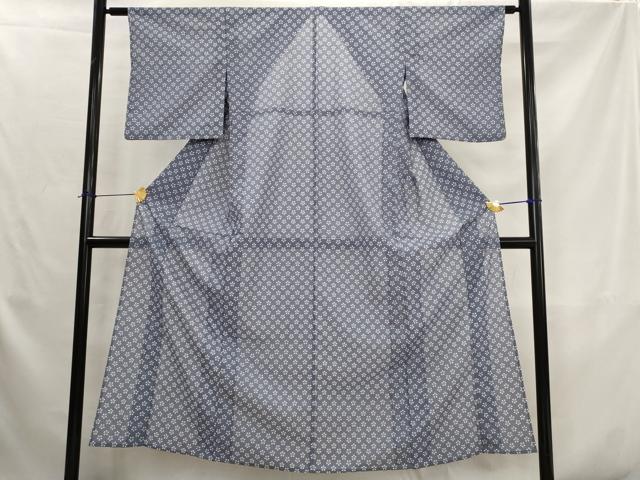 平和屋着物*夏物 小紋 絽 花尽くし 洗える着物 AABK2867st
