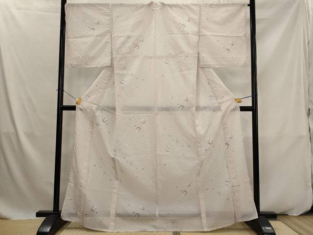 平和屋着物*夏物 小紋 絽 毬 洗える着物 AABK2880st
