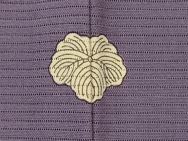 平和屋着物*夏物 色無地 絽 濃鼠色 反端付き 正絹 逸品 AABK2907st