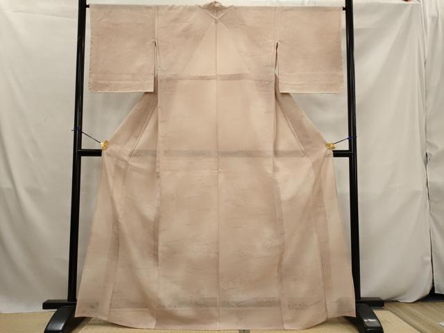 平和屋着物*夏物 小紋 縦絽 流水花紋紗 暈し染め 正絹 逸品 AABK2932st